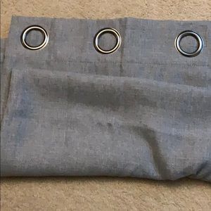 Grey blueish curtains